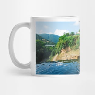 Pliva River Flowing Over Jajce Waterfall Mug